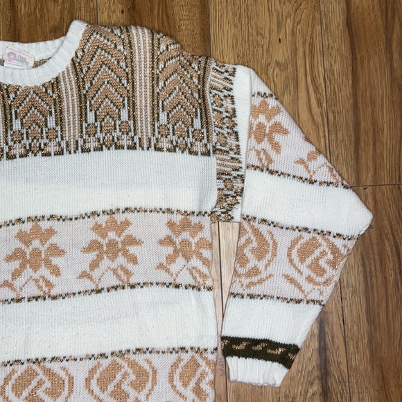 Vintage Chorus Line ugly Holiday Crew neck Sweater - Picture 4 of 12